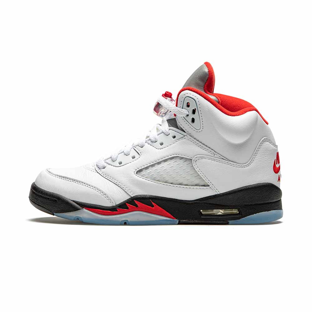 Youth Air Jordan 5 Retro GS ??Fire Red Silver Tongue??