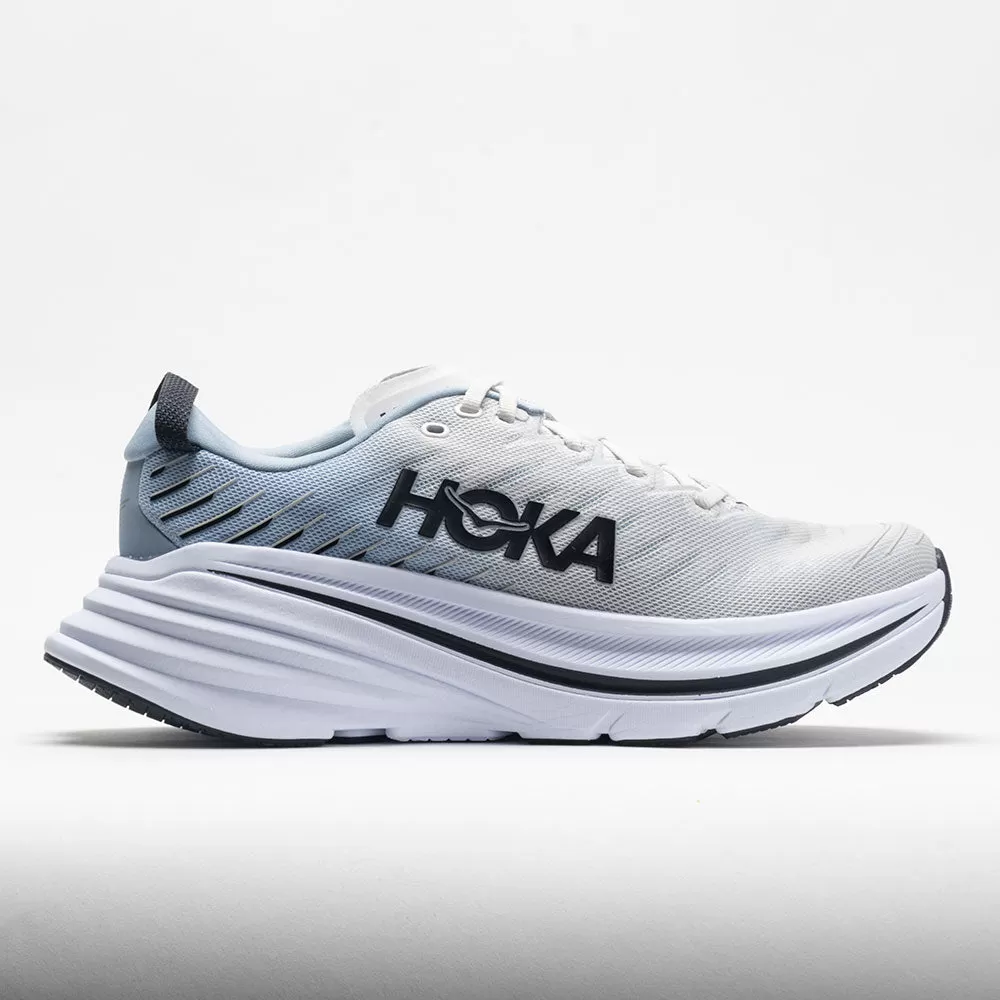 HOKA Bondi X Men's Blanc de Blanc/Blue Fog