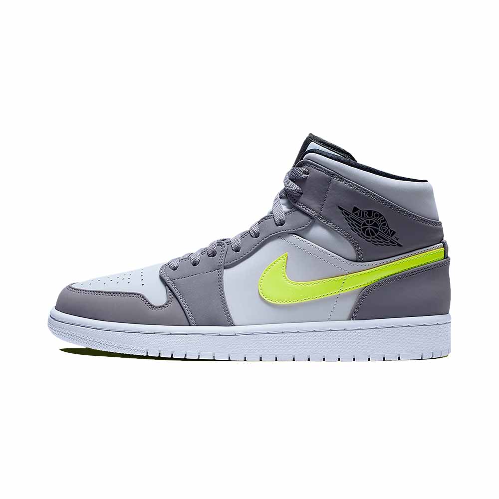 Jordan Air Jordan 1 Mid 'Grey Volt'