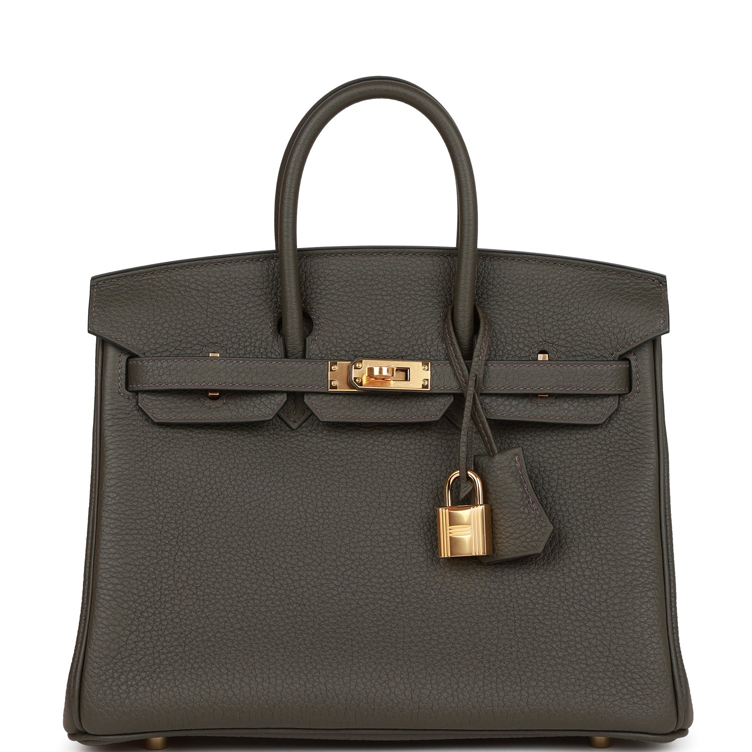 Hermes Birkin 25 Vert de Gris Togo Gold Hardware