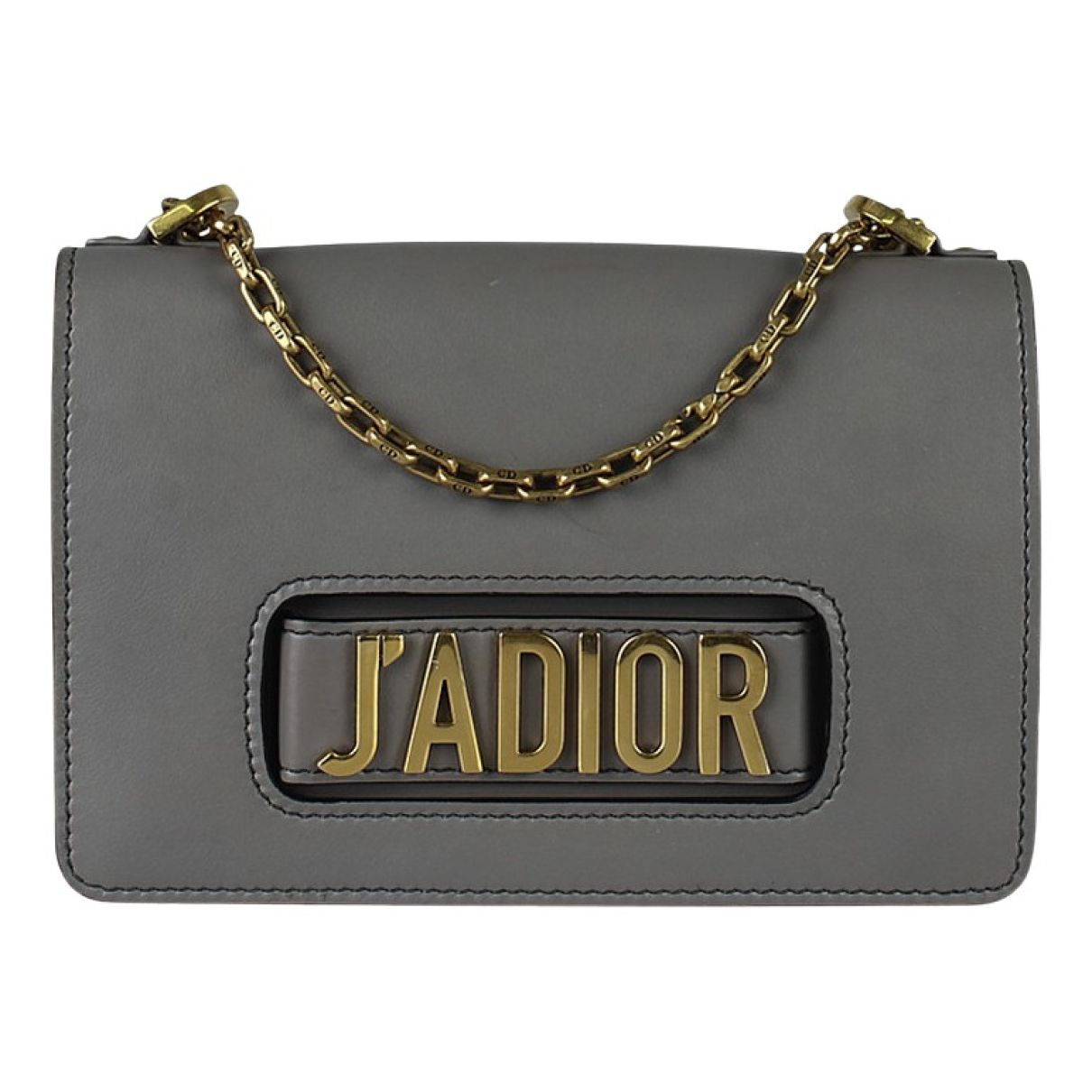 Christian Dior J'adior Gray Leather Shoulder Bag