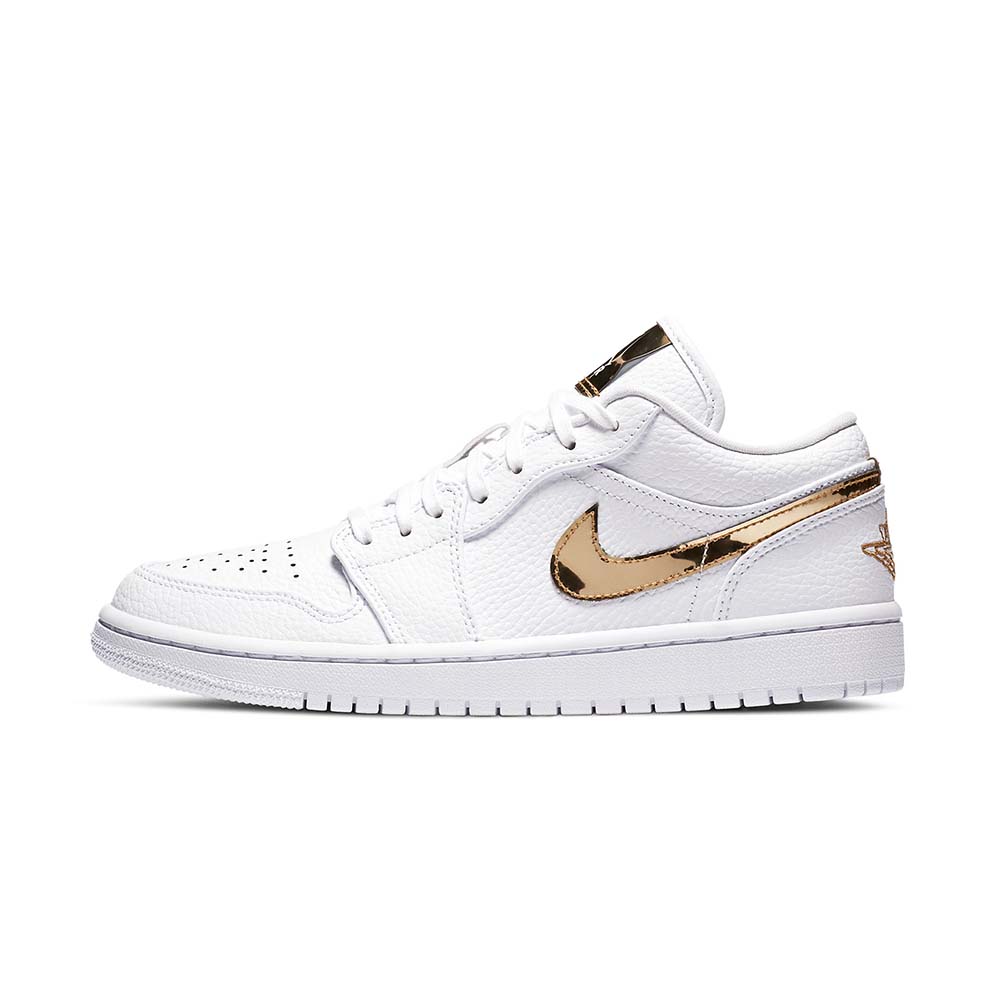 Air Jordan 1 Retro Low WMNS 'White Metallic Gold'