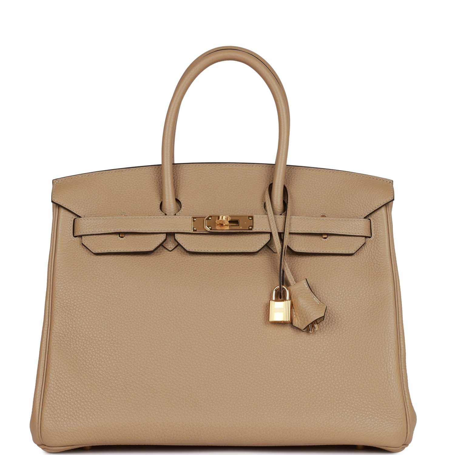 Hermes Birkin 35 Trench Clemence Gold Hardware